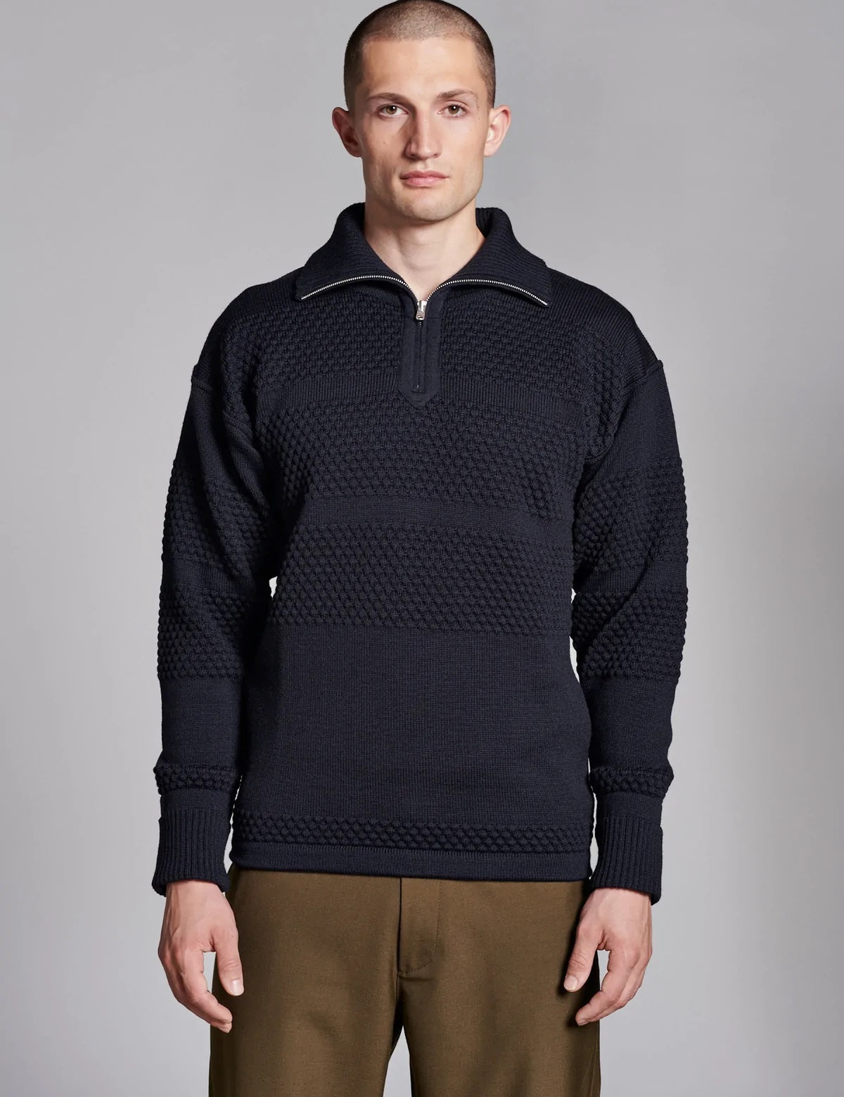 S.N.S. Herning - Fisherman short zip | kort lynlås, navy blue