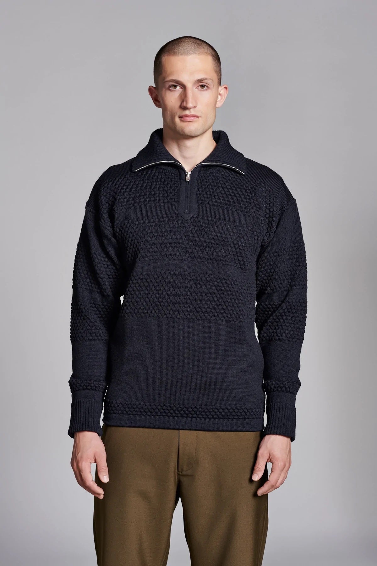 S.N.S. Herning - Fisherman short zip | kort lynlås, navy blue