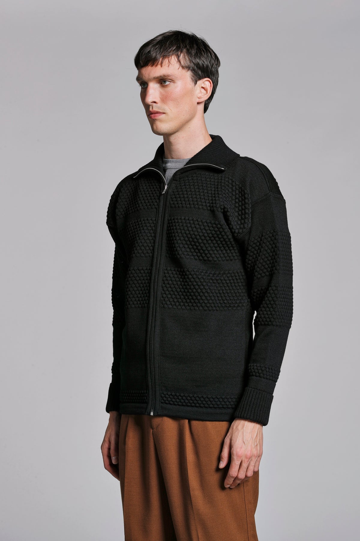 S.N.S. Herning FISHERMAN full zip | lang lynlås, black void