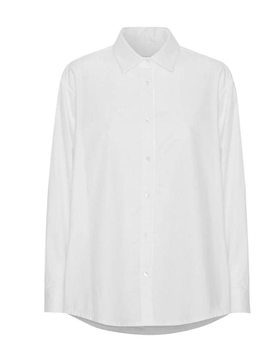 Schulz By Crowd Sanne oversize organic cotton white