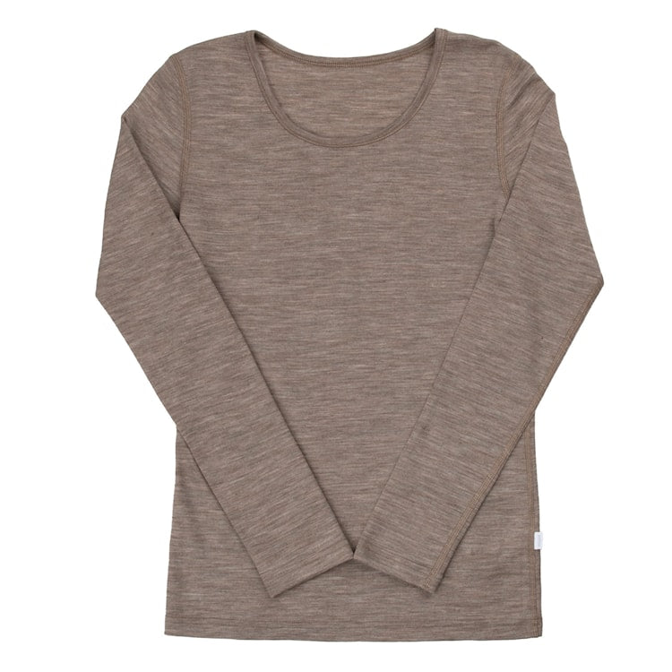 Joha Dame - Bluse I Uld/Silke - Beige Melange