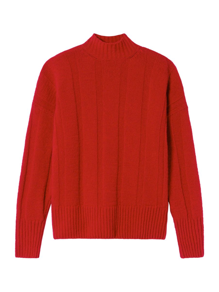 Thinking Mu Red carol Knitted Sweater