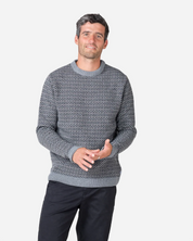 Klitmøller Collective - Asger Knit - Light grey / black / taupe