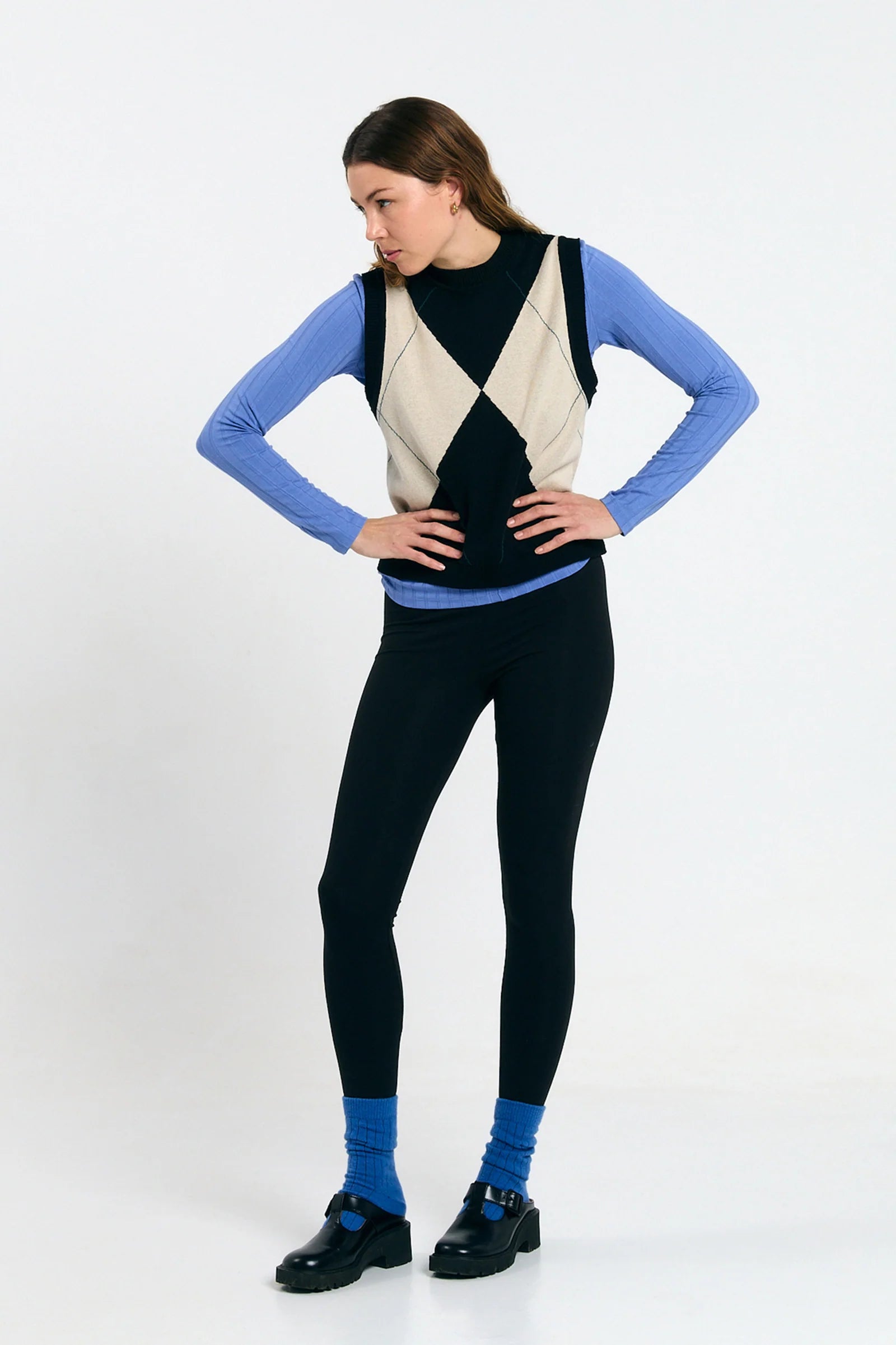 Suite13Lab Relvas vest Argyle black