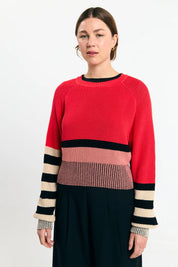 Suite13Lab Nelas Jumper Stripes Red