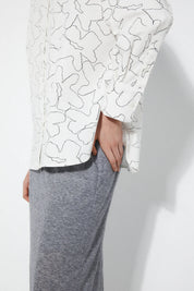 Rita Row - Brit Shirt Flowers - White