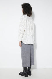 Rita Row - Brit Shirt Flowers - White