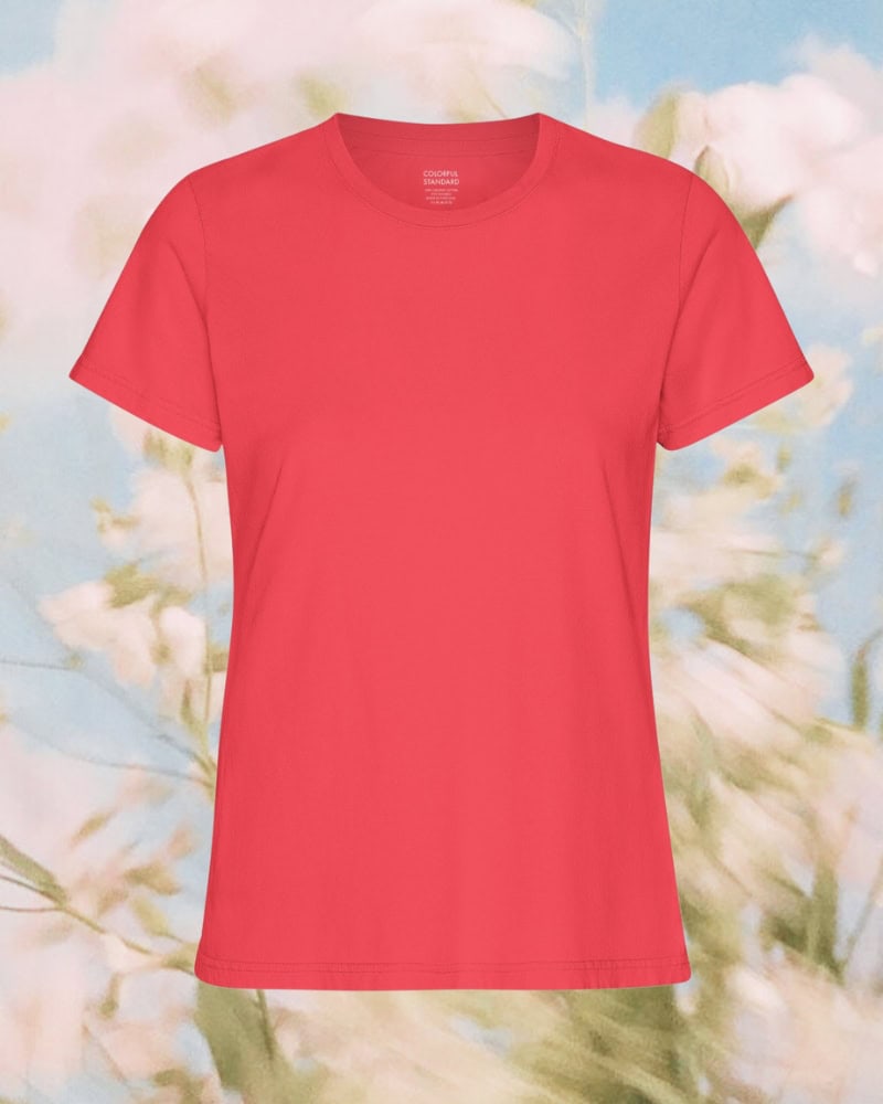 Colorful Standard Light Organic Tee Red Tangerine