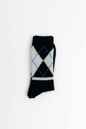 Suite13Lab Argyle Socks Wool  Black