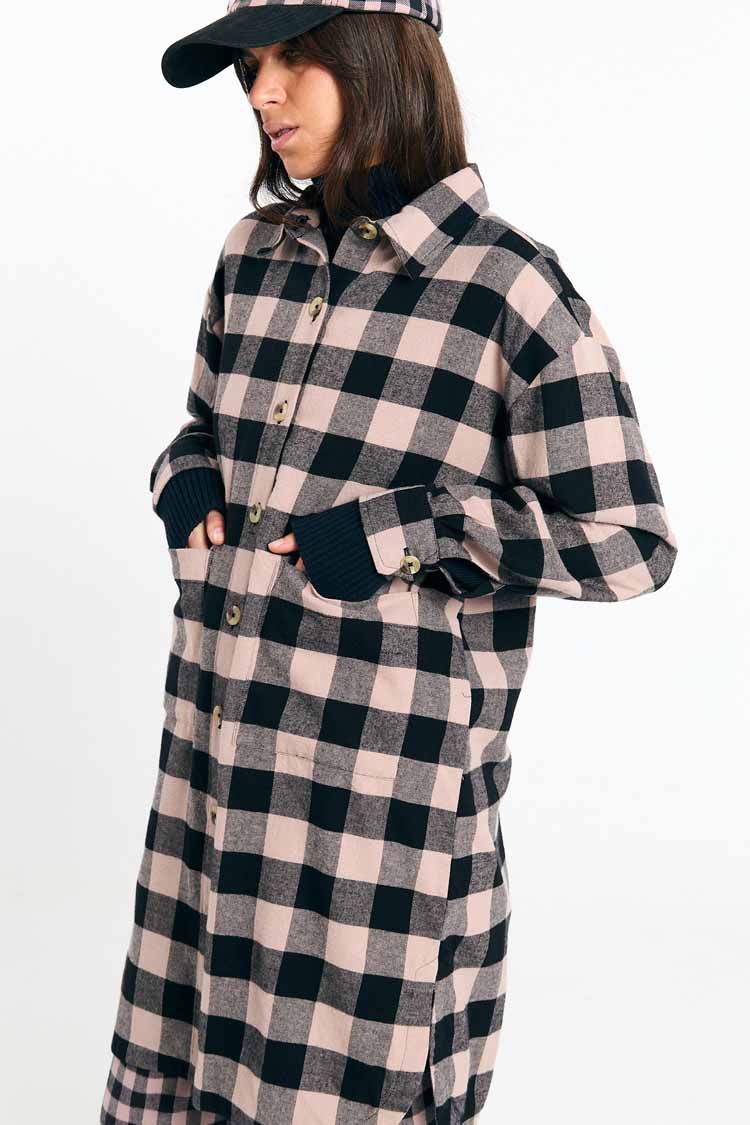 Suite13Lab Seia Overshirt Check Black