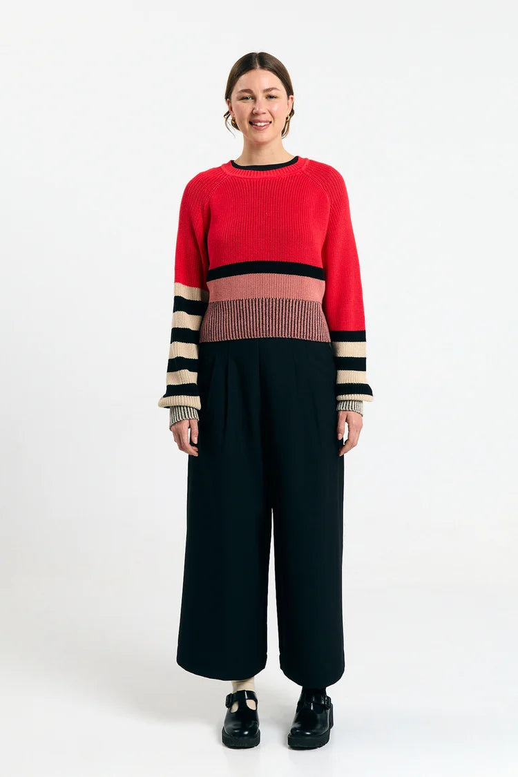 Suite13Lab Nelas Jumper Stripes Red