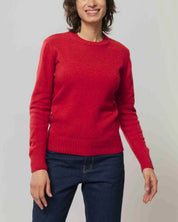 Rifo - Laura Woman Recycled Wool Sweater - Red Papavero
