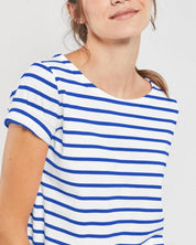 Armor Lux -  Short-sleeved Breton shirt - White/Etoile royal