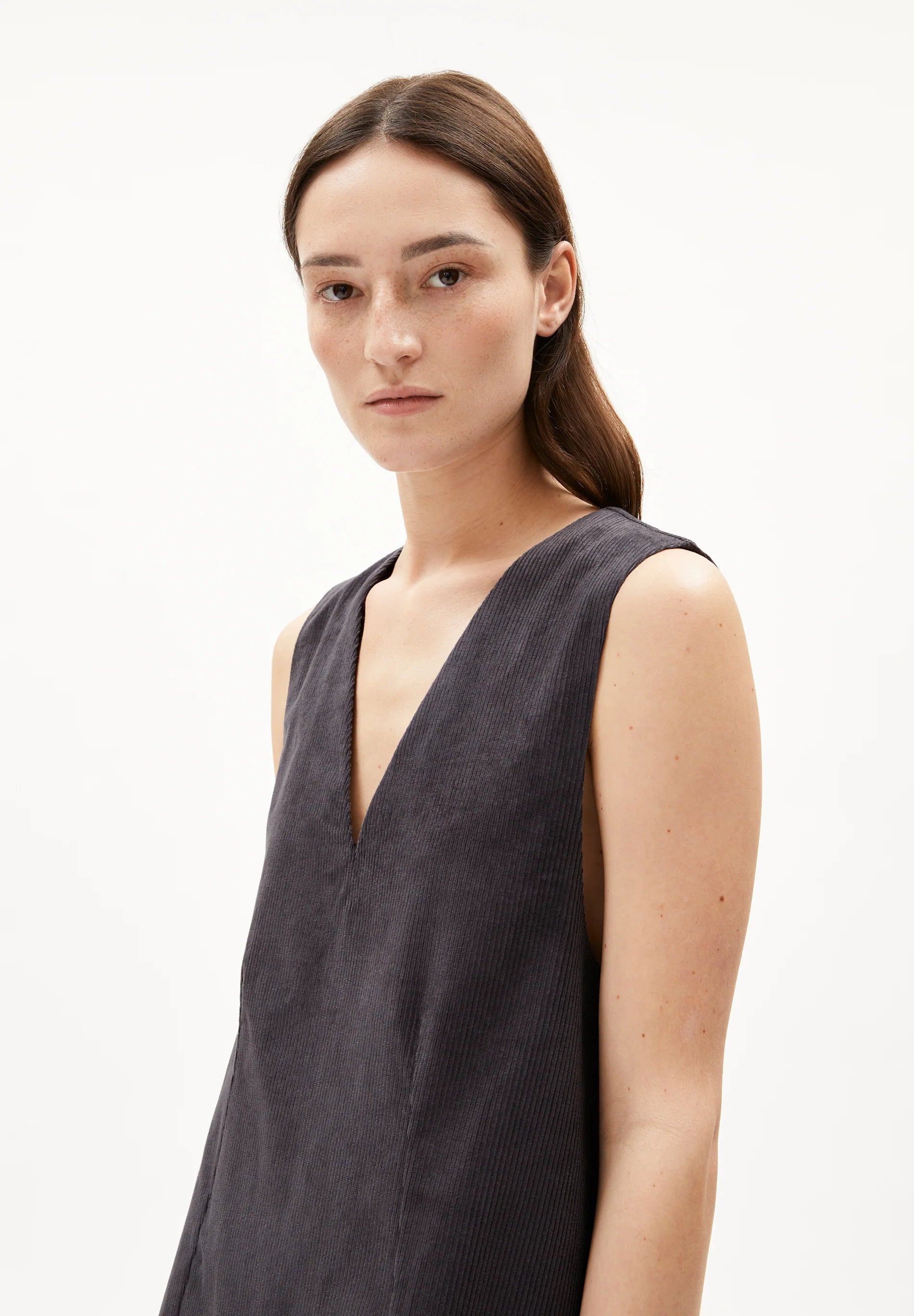 Armedangels - Pinaafo Corduroy Dress - Dark Steel