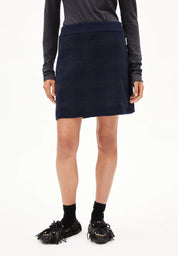 Armed Angels - Darlaa Check Skirt - Night Sky Steel Melange