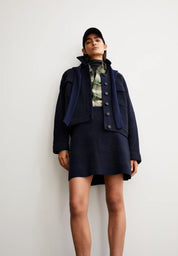 Armed Angels - Darlaa Check Skirt - Night Sky Steel Melange