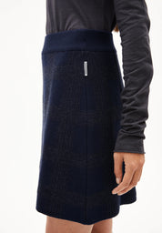 Armed Angels - Darlaa Check Skirt - Night Sky Steel Melange