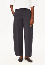 Armedangels - Barrel Leg Twill pant - Dark Steel