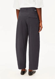 Armedangels - Barrel Leg Twill pant - Dark Steel