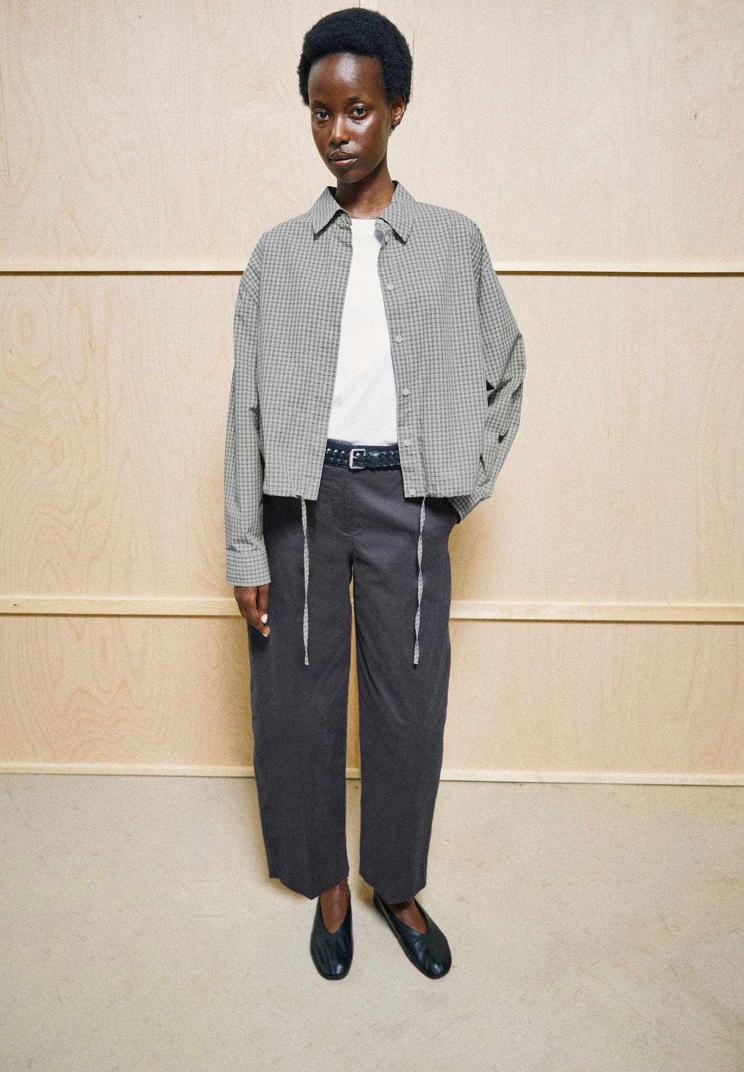 Armedangels - Barrel Leg Twill pant - Dark Steel
