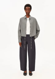 Armedangels - Barrel Leg Twill pant - Dark Steel