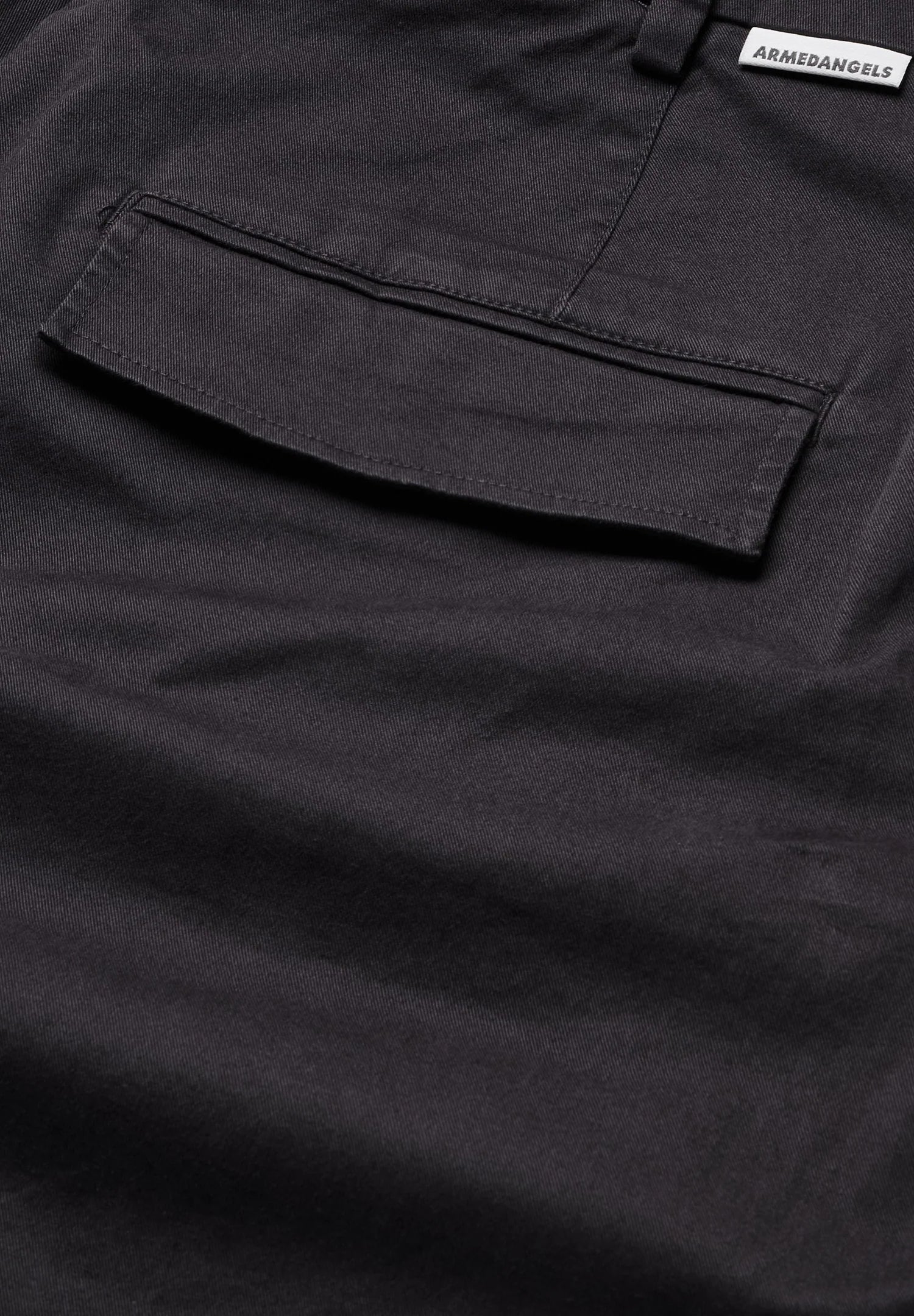 Armedangels - Barrel Leg Twill pant - Dark Steel