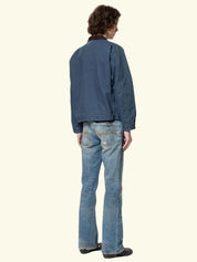 Nudie Jeans Blake Zip Jacket Canvas Blue