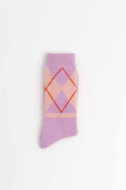 Suite13Lab Argyle Socks Wool Lilac