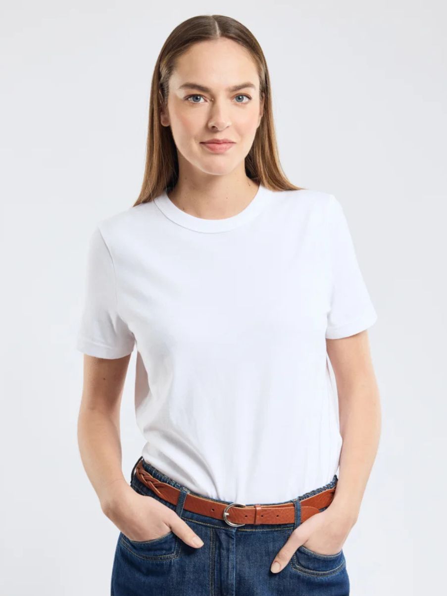 Armor Lux T-shirt - Thick organic cotton - Blanc