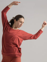 Yogamii Mukha Blouse - økologisk yogatøj  - surya red