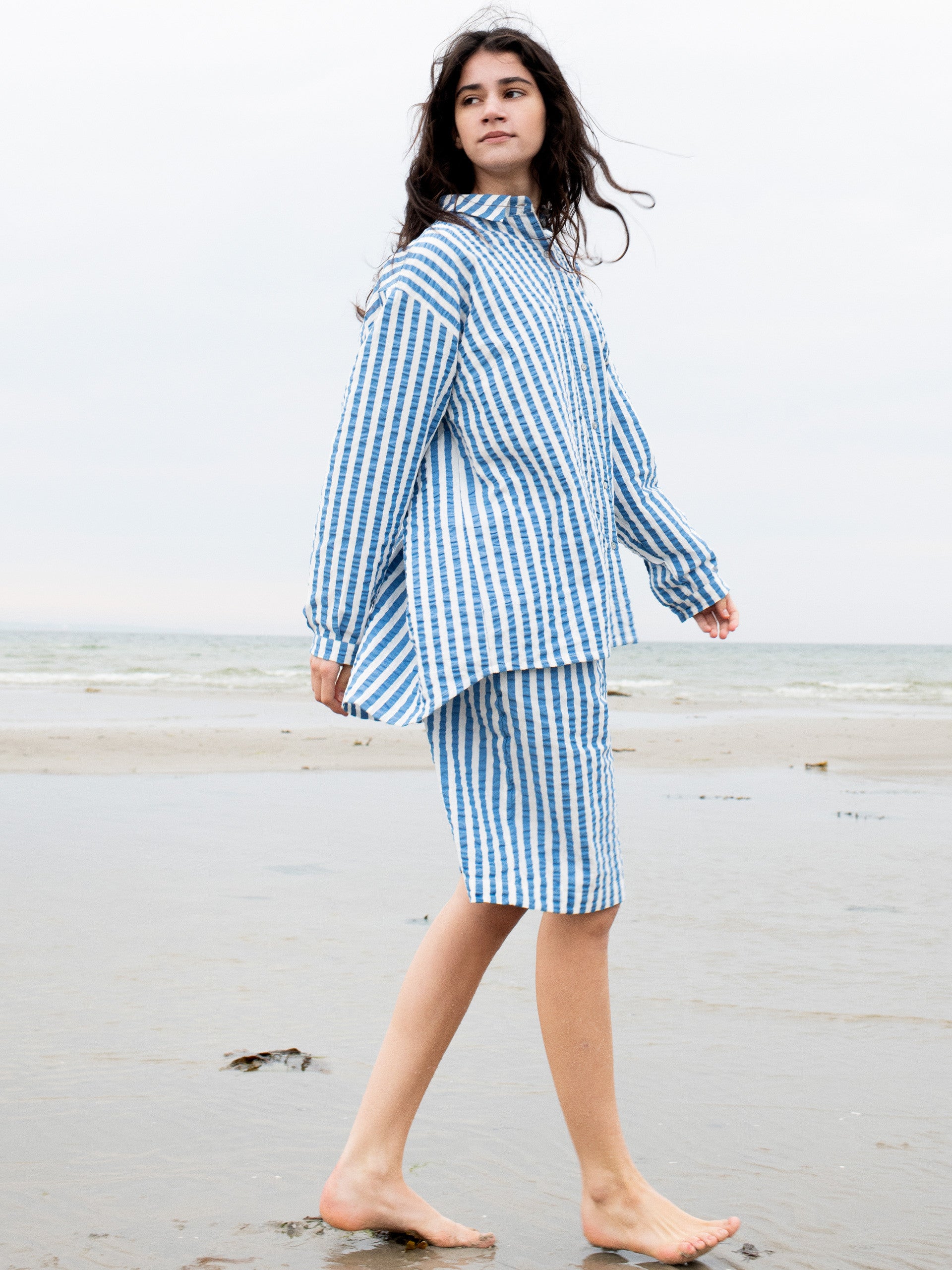 Serendipity Long shorts Azur Stripe