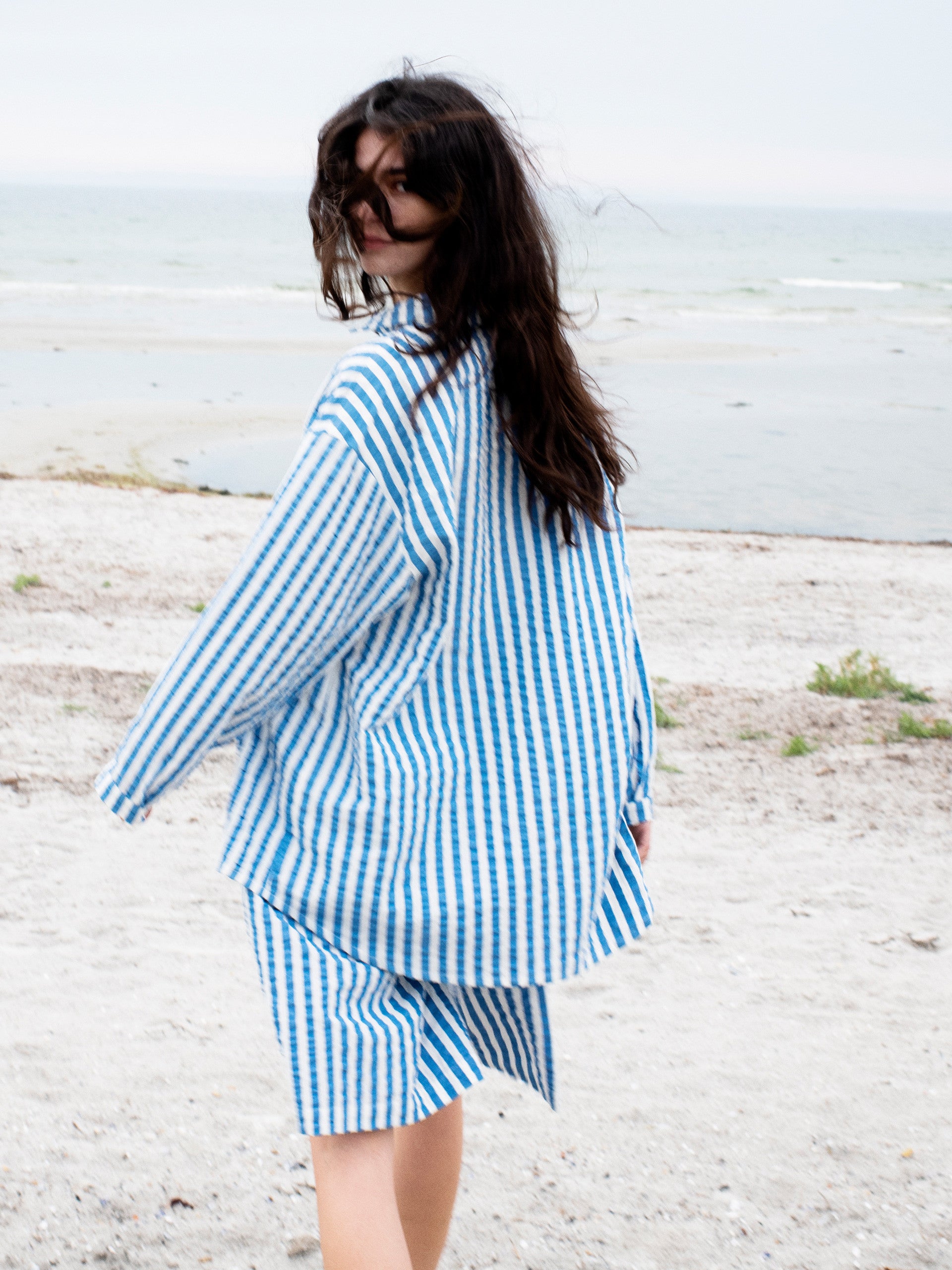 Serendipity Long shorts Azur Stripe