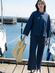 Serendipity - Loose Jacket - Dark Denim