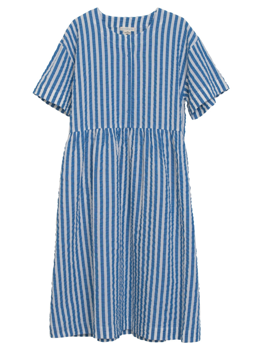 Serendipity Sleeve Dress Azur Stripe