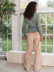 Serendipity Ribstrik Bluse Myrtle Stripe