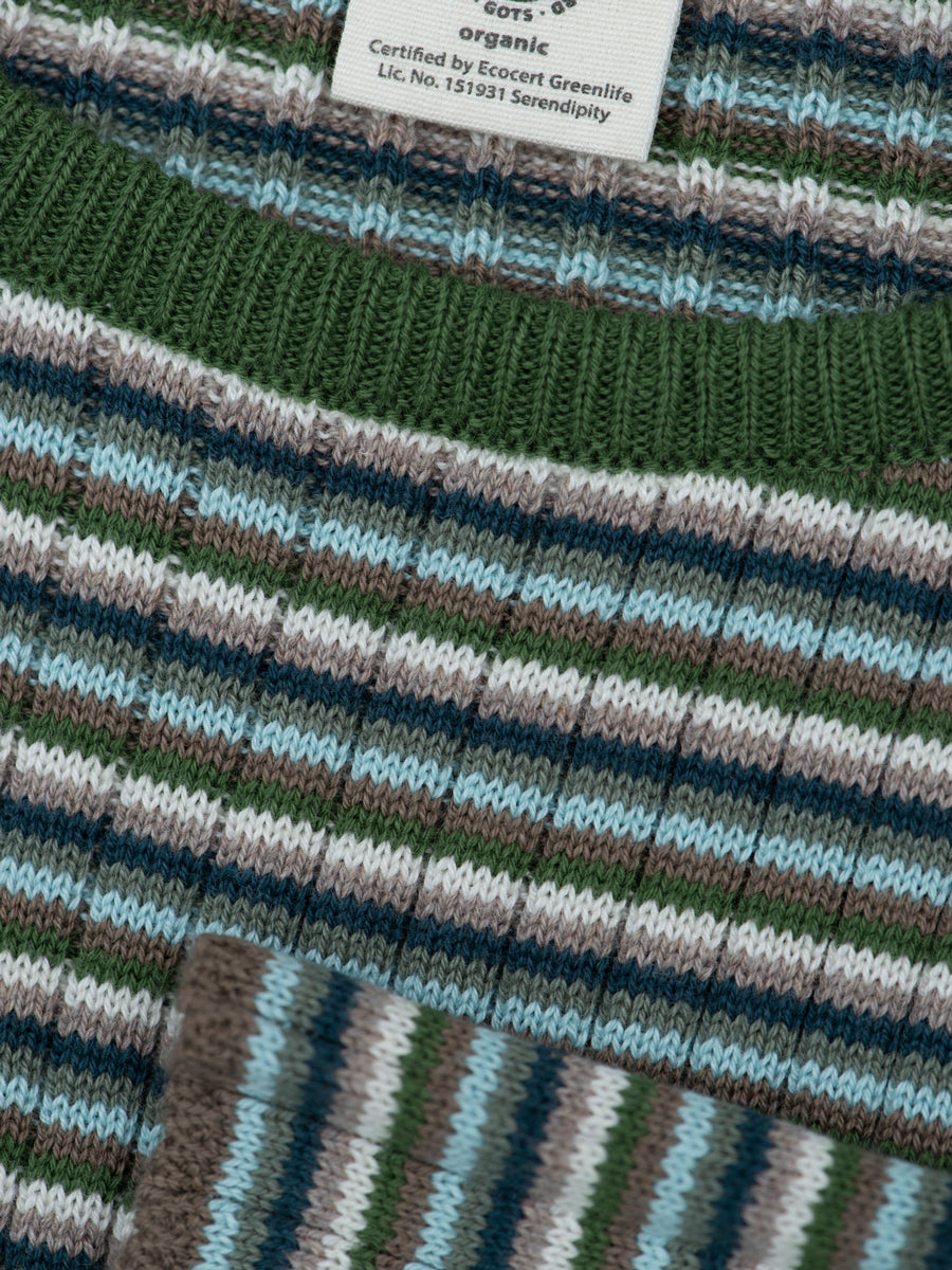 Serendipity Ribstrik Bluse Myrtle Stripe