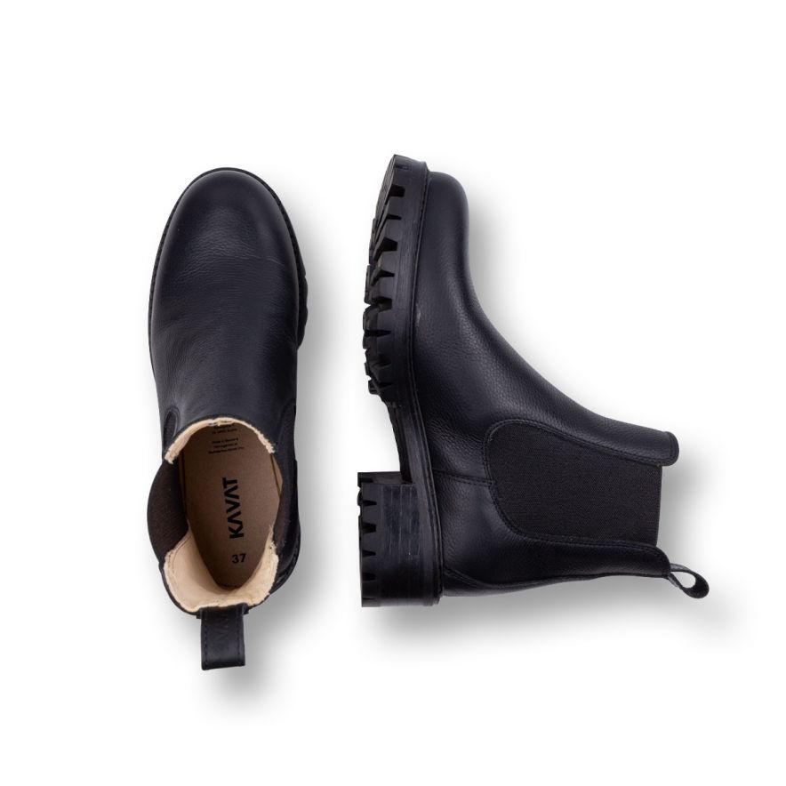 Kavat - Chelsea Boots - Læder Støvler - Moda EP Black