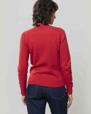 Rifo - Laura Woman Recycled Wool Sweater - Red Papavero