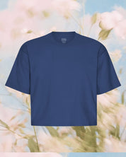 Colorful Standard Organic Boxy Crop Tee Marine Blue