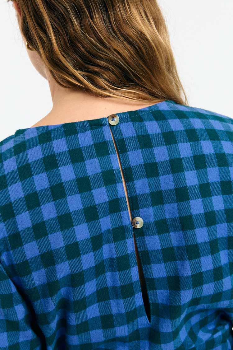 Suite13Lab Ota Dress Check Blue
