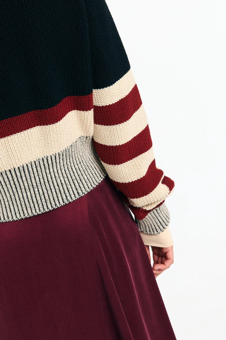 Suite13Lab Nelas Jumper Stripes Black