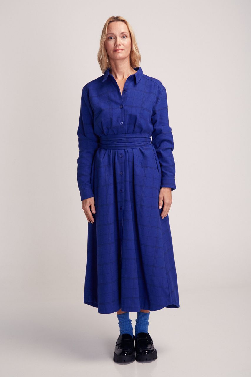 Suite13lab OFRE DRESS check blue