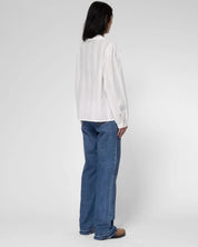 Nudie Jeans - Edith striped dobby blouse offwhite