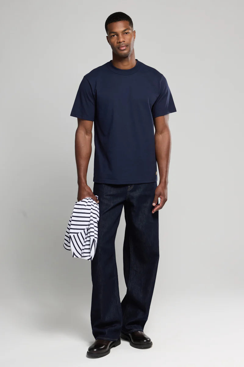 Armor Lux - Plain T-shirt - organic cotton - Navire - Navy