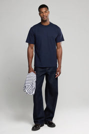 Armor Lux - Plain T-shirt - organic cotton - Navire - Navy