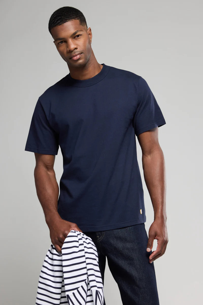 Armor Lux - Plain T-shirt - organic cotton - Navire - Navy
