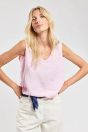 Armor Lux Vest top Linen Blue Saphir Lyseblå