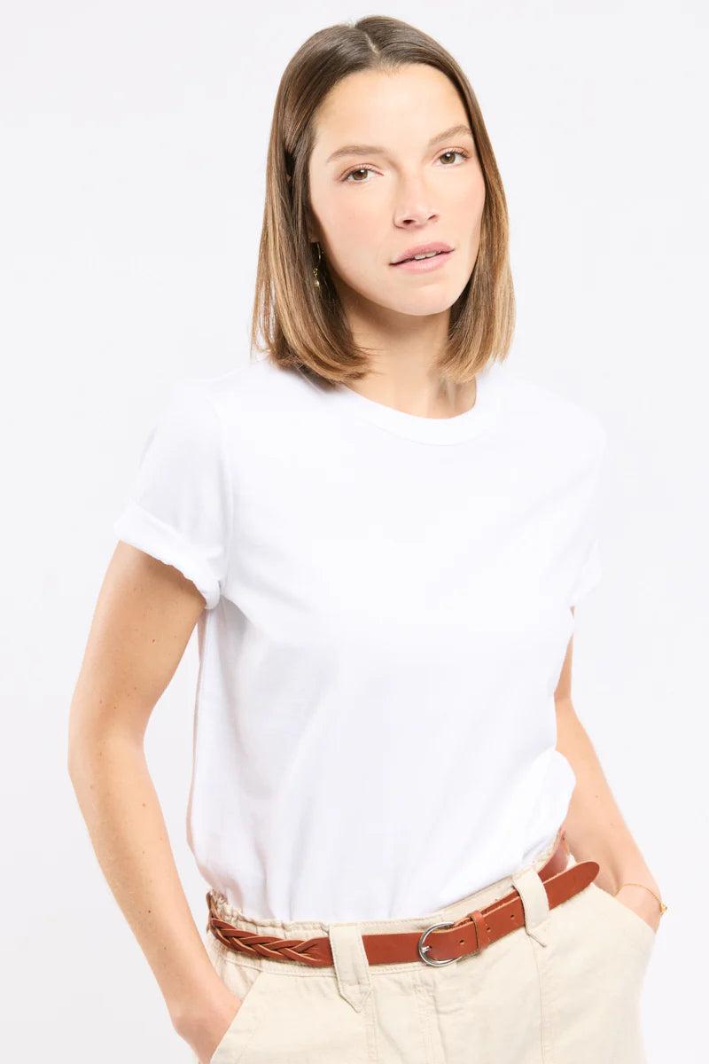 Armor Lux - T-shirt - thick cotton from organic farming - Blanc