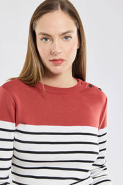 Armor Lux Fisherman's jumper with elbow patches - wool