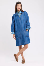 Armor Lux - Heritage denim dress - lyocell and linen